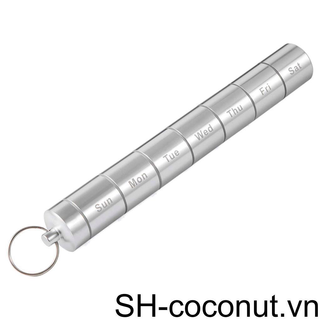 Hộp Đựng Thuốc 7 Ngày Bằng Hợp Kim Nhôm Tiện Dụng Ốp