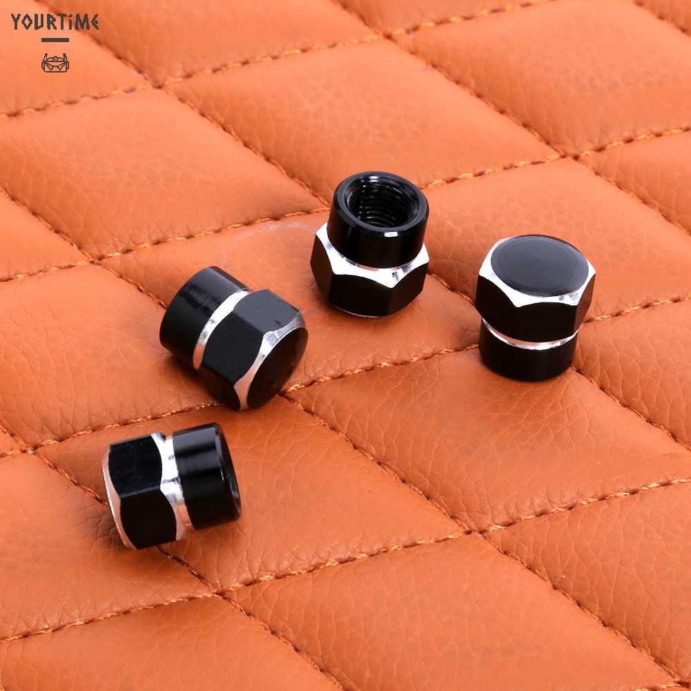 Bộ 4 Nắp Van Bánh Xe Hơi Bằng Nhôm Chống Bụi Tiện Dụng