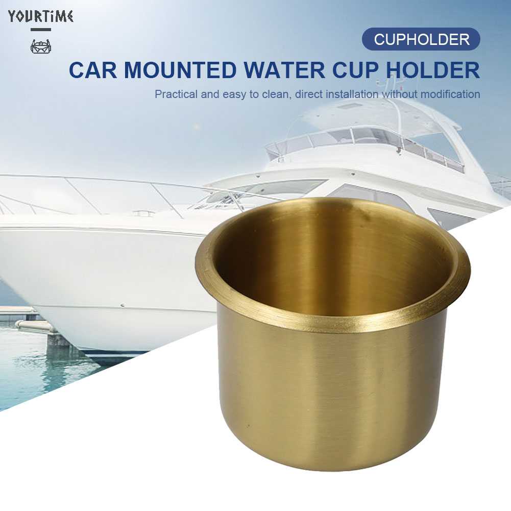 Giá Đỡ Cốc Nước Tự Động Bằng Đồng Thau Cho Thuyền / Xe Tải