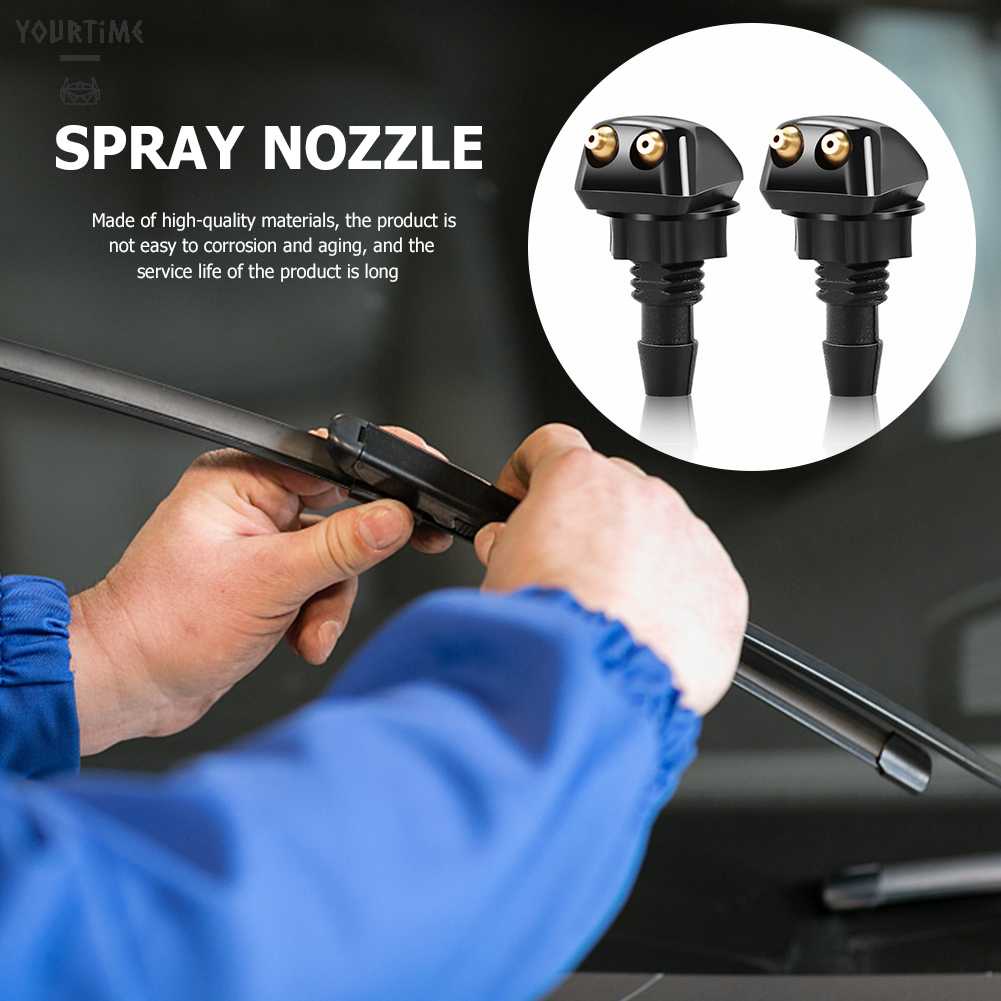 2 Vòi Phun Nước Rửa Kính Chắn Gió Xe Hơi