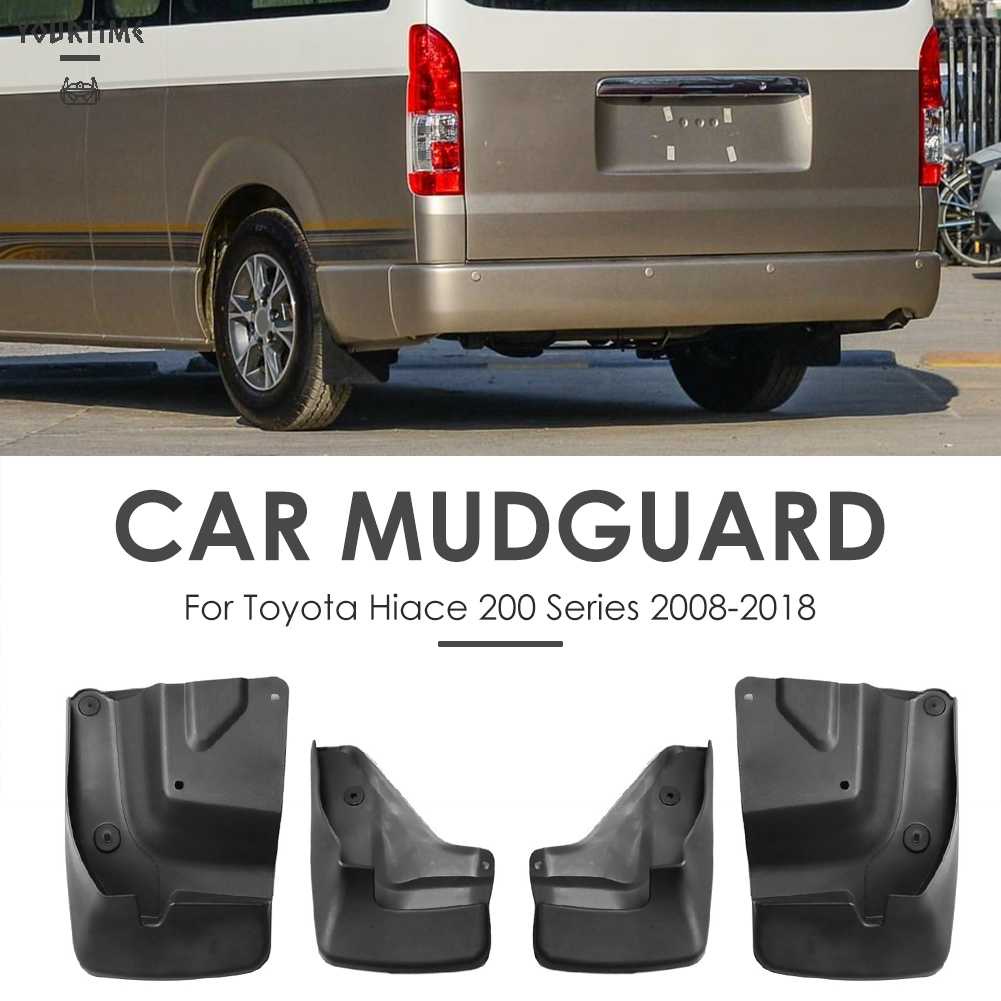 Set 4 Tấm Chắn Bùn Chuyên Dụng Cho Xe Hơi Toyota Hiace 200 Series 08-18