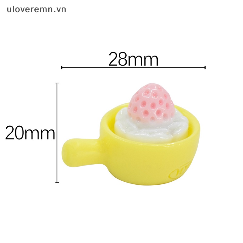 Set 5 Mô Hình Bánh Kem Tráng Miệng Mini Dễ Thương Cho Nhà Búp Bê