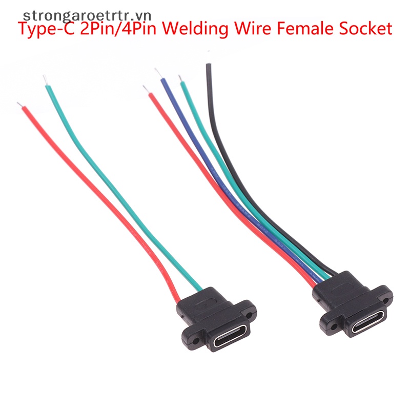 Dây Cao Su Cổng Sạc Nhanh Type-C 2Pin 4Pin Chống Thấm Nước Tiện Dụng