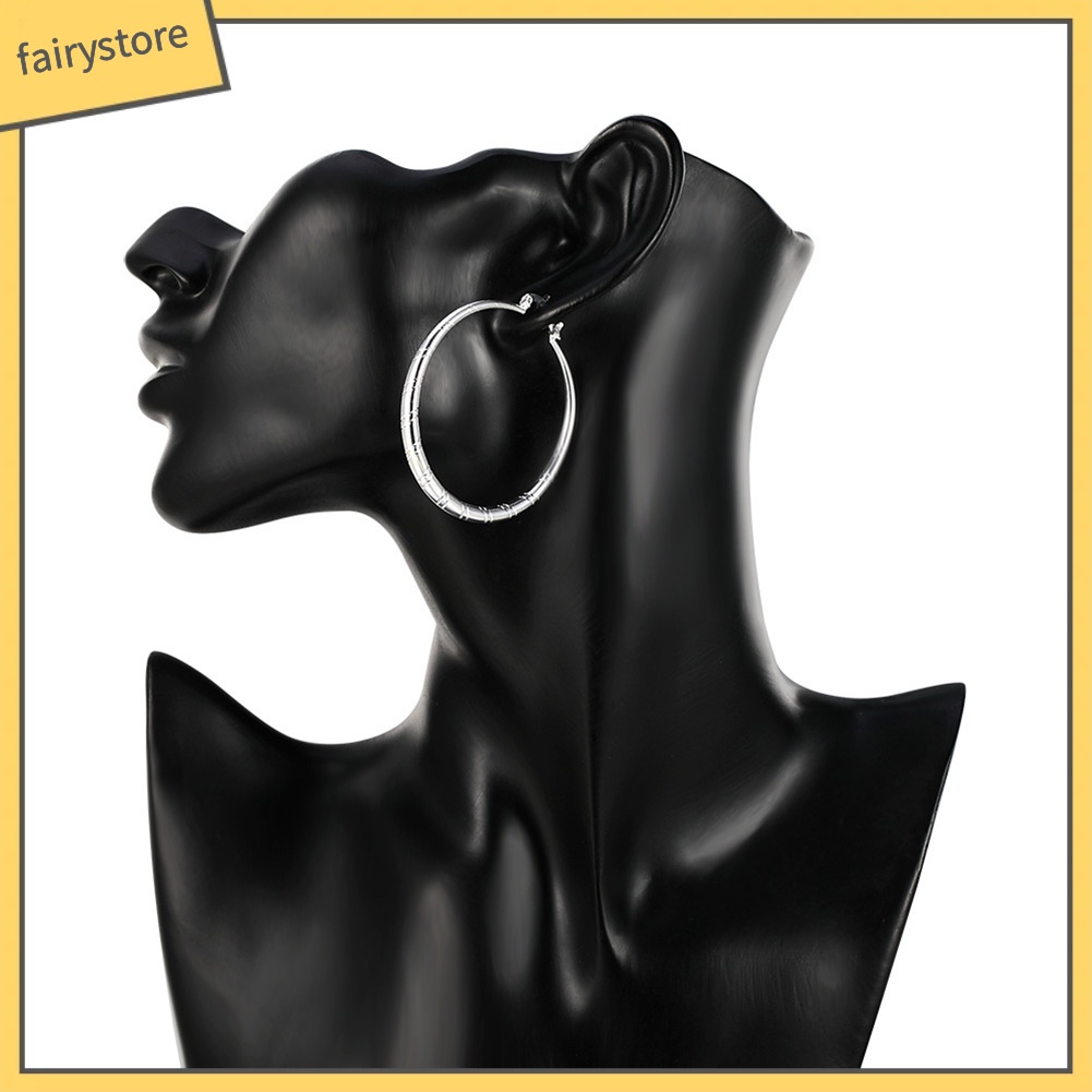 Khuyên Tai Hình Tròn Lớn Phong Cách Cổ Điển Dành Cho Nữ