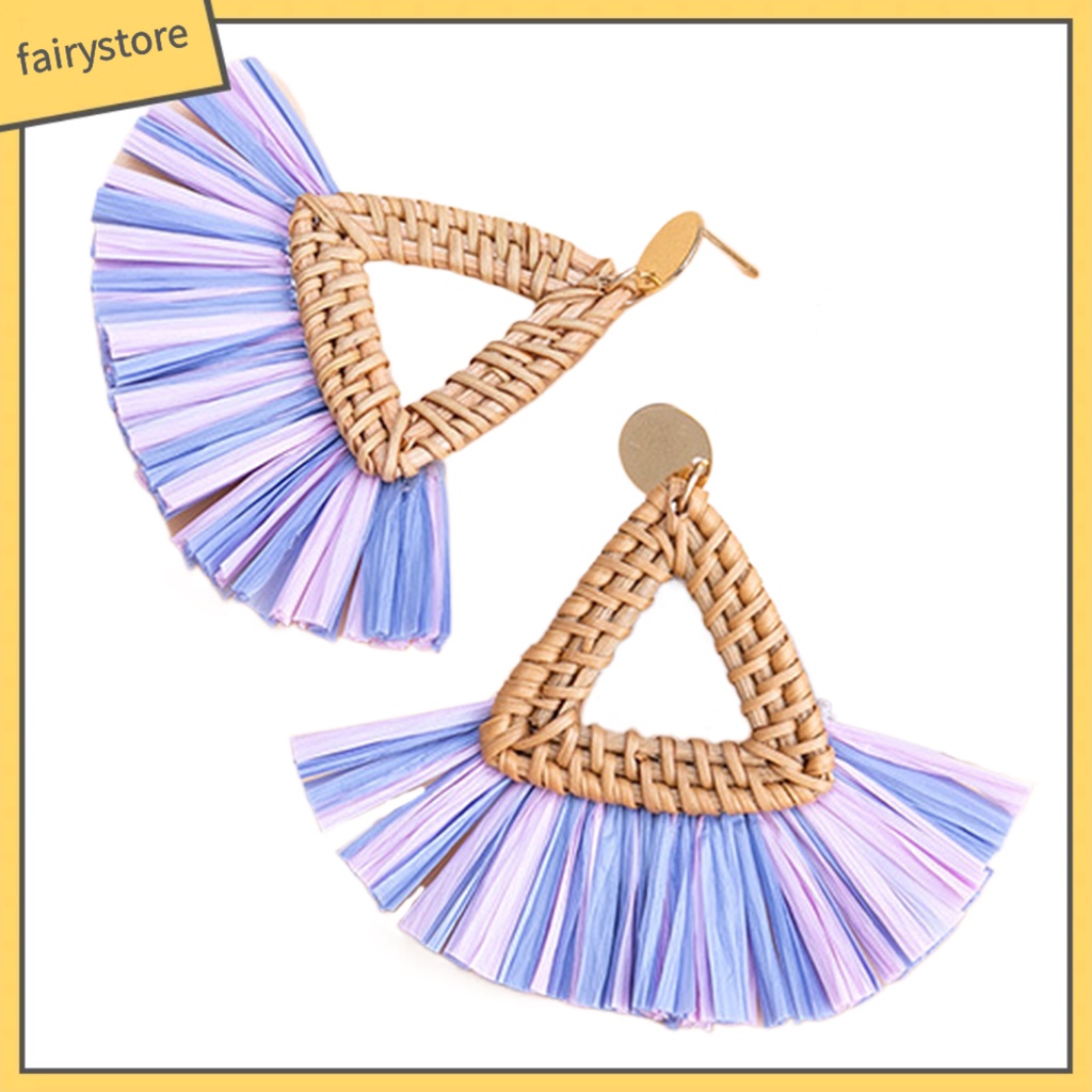 1 Đôi Bông Tai Dáng Dài Phong Cách Boho Thời Trang Cho Nữ