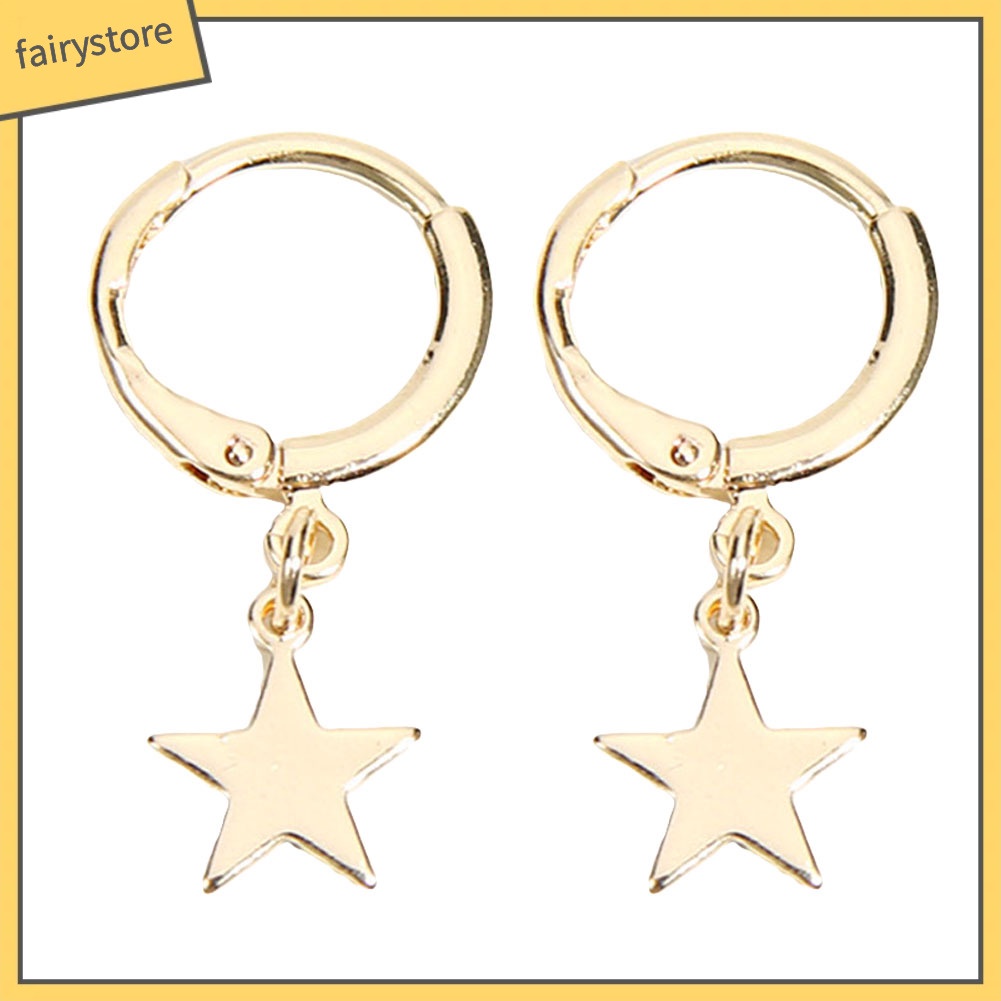 Bông Tai Hình Ngôi Sao Đơn Giản Thời Trang Dành Cho Nữ