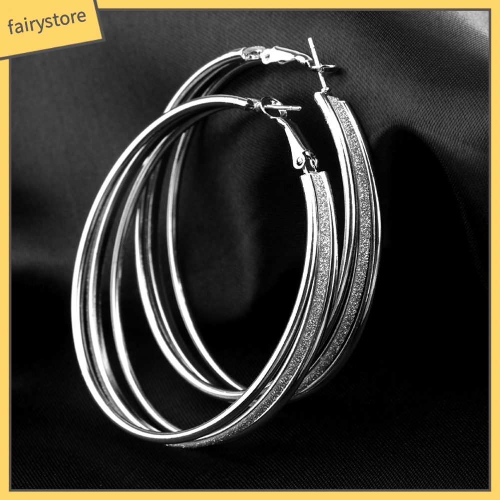 Bông Tai Tròn Nhiều Lớp Thời Trang Dành Cho Nữ