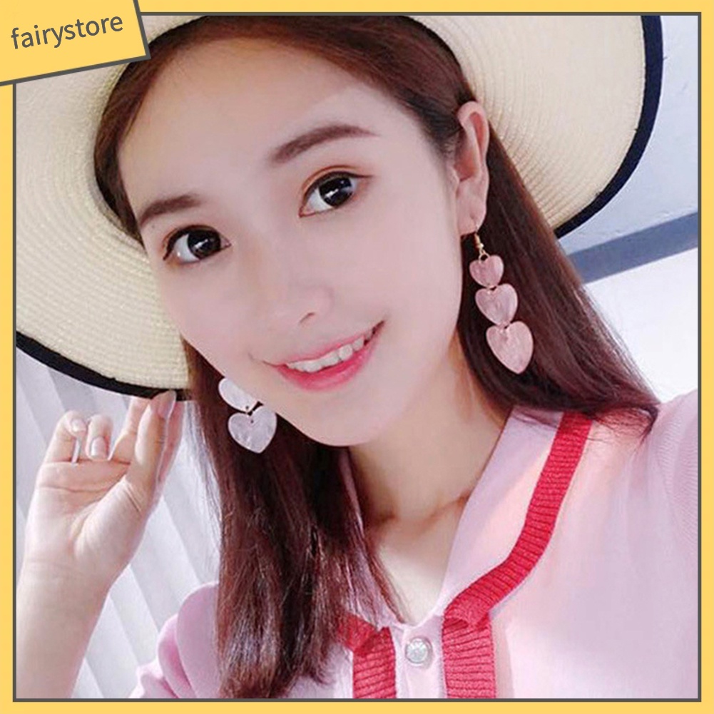 Bông Tai Hình Trái Tim Thời Trang Dành Cho Nữ