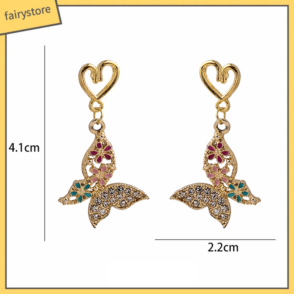 [FRO] 1 Đôi Bông Tai Đinh Tán Thiết Kế Hình Học Dát Đá Lấp Lánh Phong Cách Hoàng Gia Pháp Retro