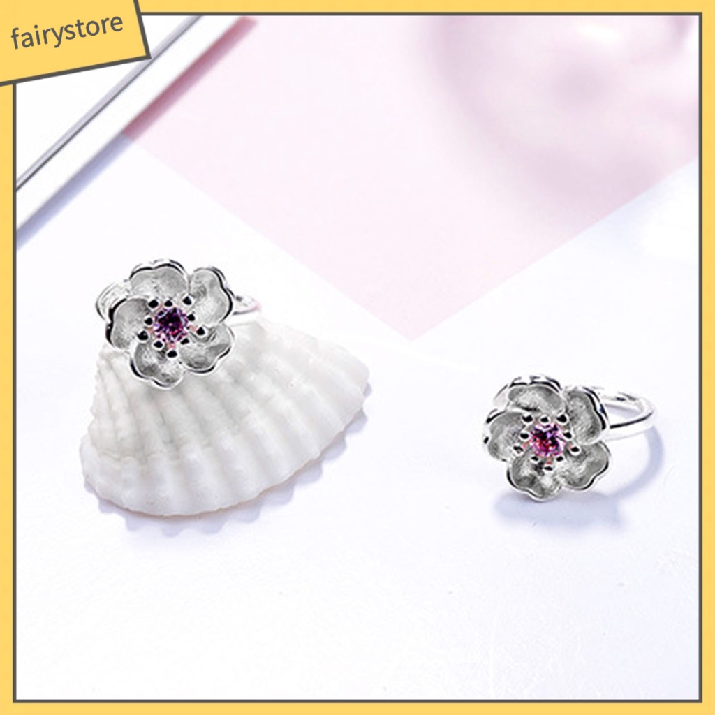 1 Đôi Bông Tai Hình Trái Cherry Đính Đá Phong Cách Hàn Quốc Thời Trang