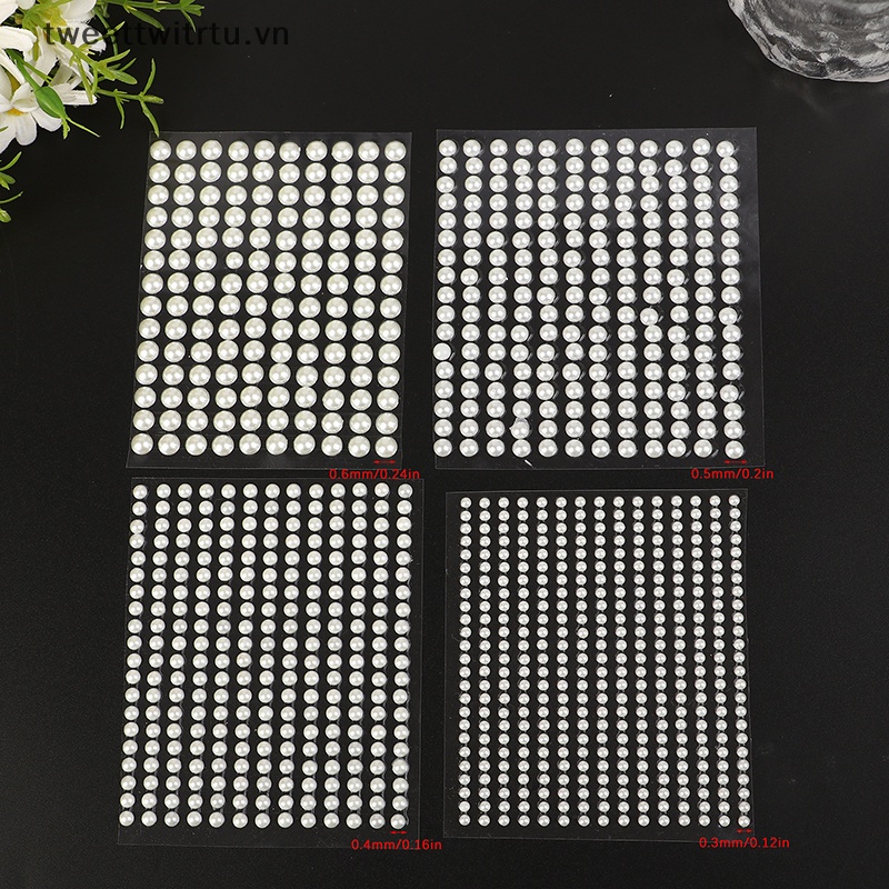 Hạt Ngọc Trai Giả Bằng Acrylic 3 / 4 / 5 / 6mm Dùng Trang Trí Đồ Chơi