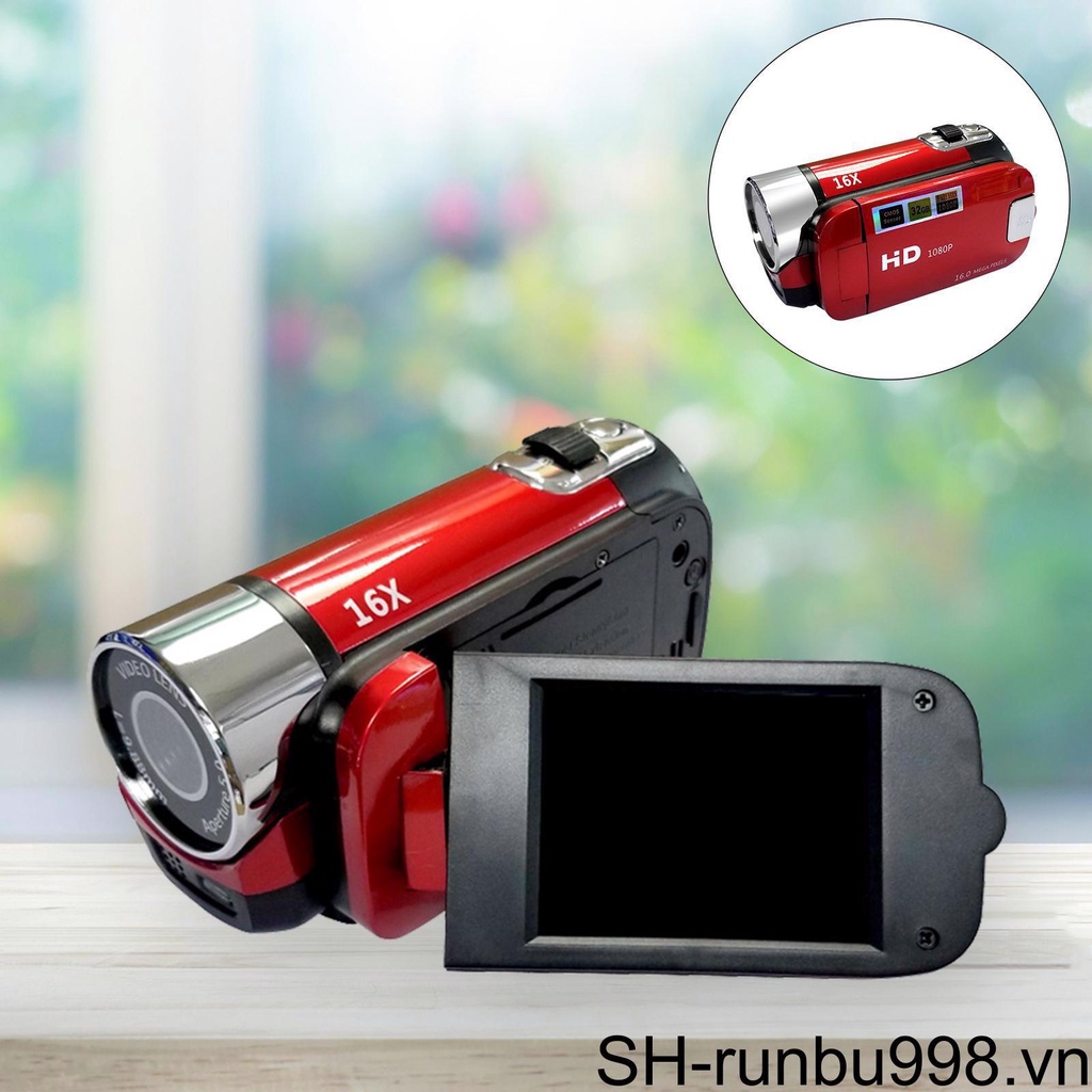 Máy Quay Phim Kĩ Thuật Số 1080PHD 2 7 "TFT LCD 16X Zoom US Màu Đen
