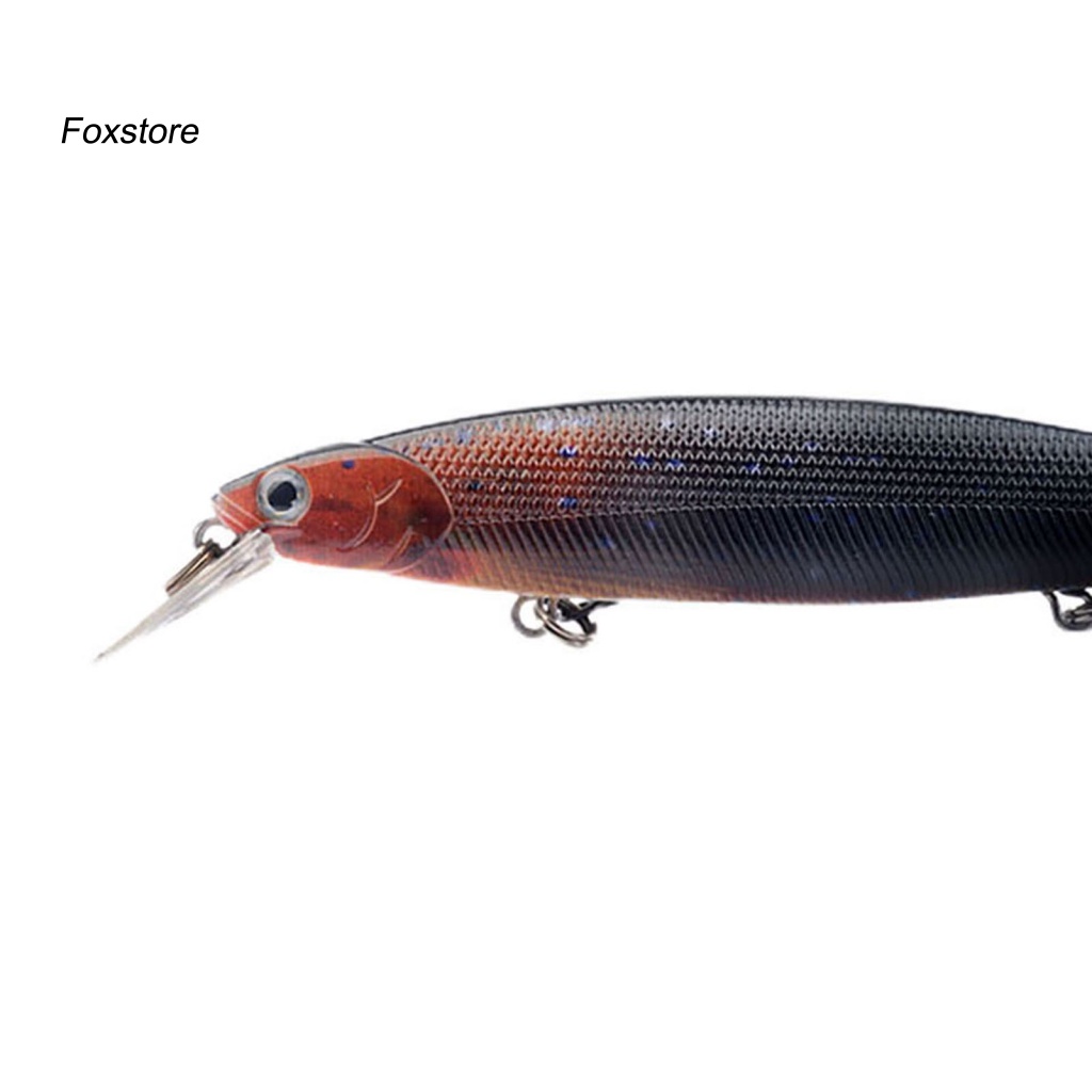 Mồi Câu Cá Nhân Tạo Cứng Màu Sắc Tươi Sáng Có Móc