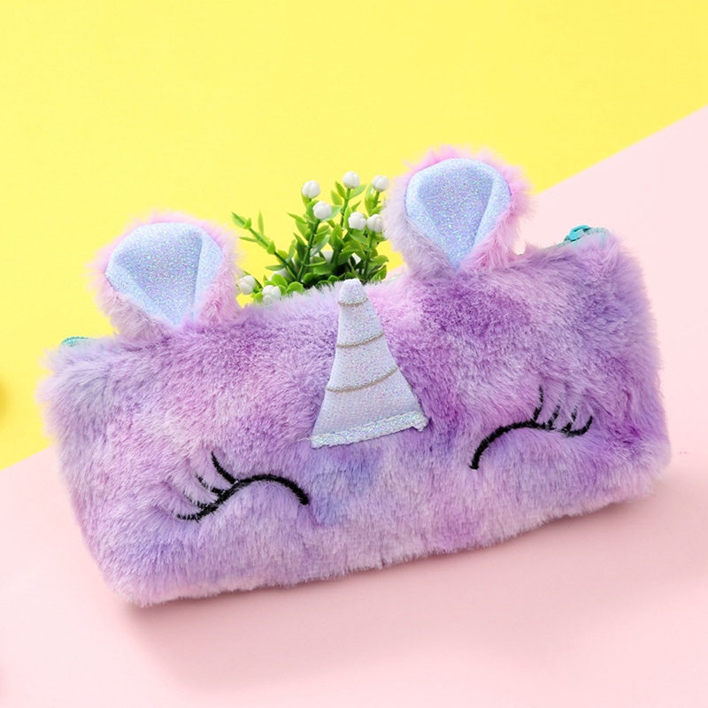 Bóp Viết Lông Nhung Hình Kỳ Lân Nhiều Màu Sắc