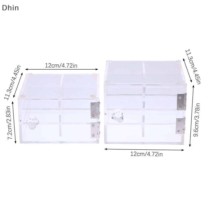 Hộp Acrylic Trong Suốt Trưng Bày Lông Mi Giả Tiện Dụng