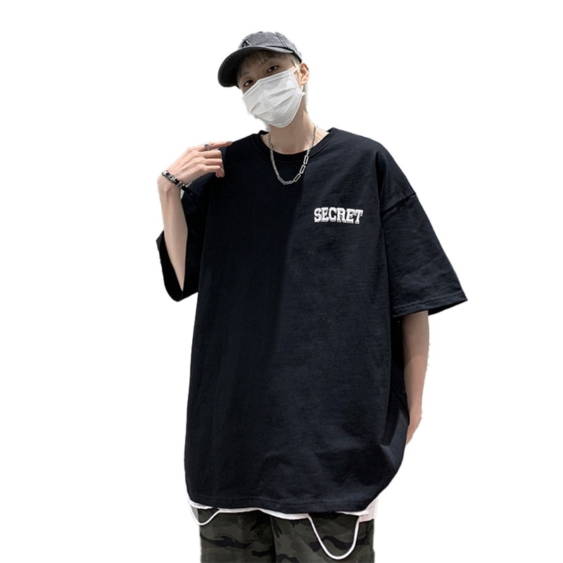 Áo Thun Tay Ngắn Màu Trắng Plus Size Phong Cách Đường Phố Mỹ Thời Trang Mùa Hè Cho Nam