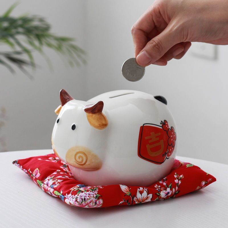 Ống Heo Tiết Kiệm Hình 12 Cung Hoàng Đạo Bằng Gốm Sứ