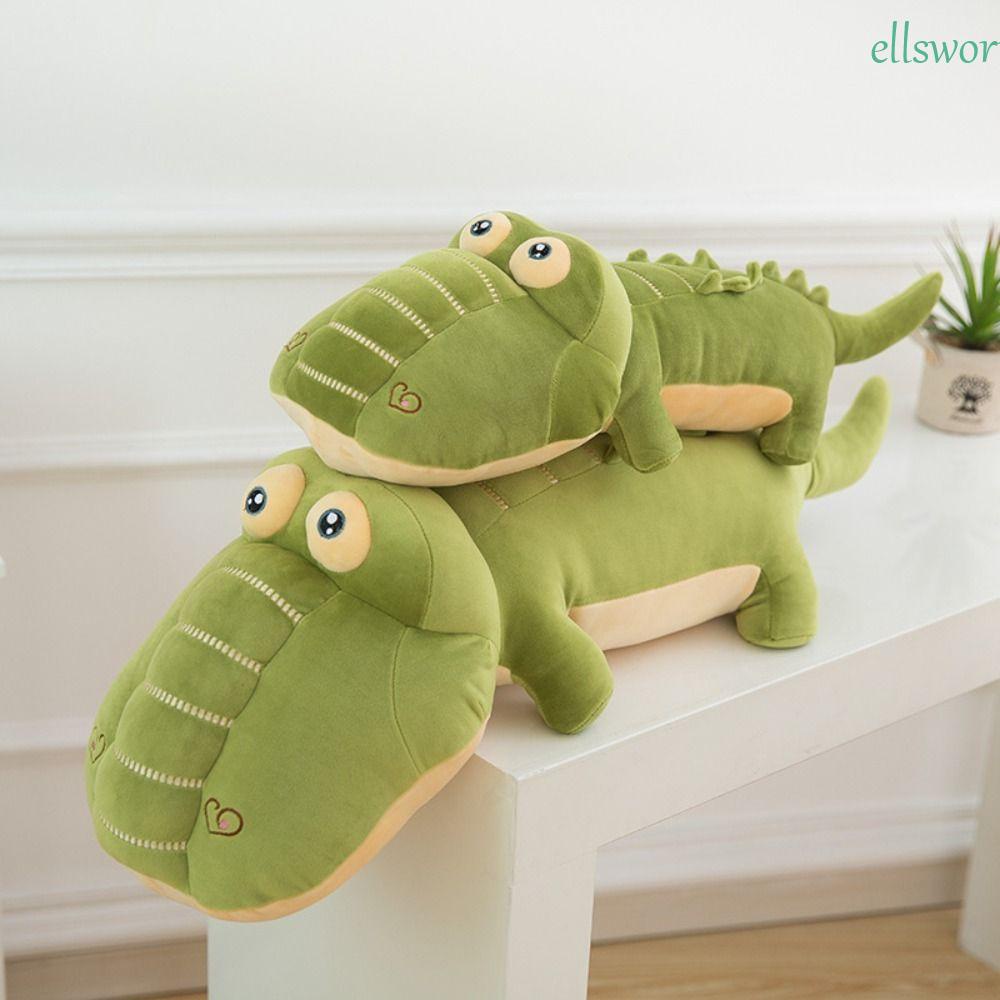 Thú Nhồi Bông Hình Cá Sấu Hoạt Hình Đáng Yêu Trang Trí Nhà Cửa