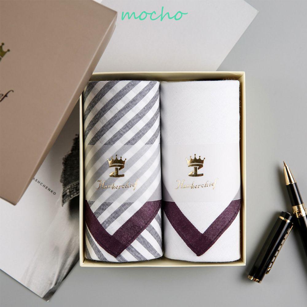 Khăn Tay 100% Cotton Thấm Hút Mồ Hôi Họa Tiết Kẻ Sọc Cổ Điển