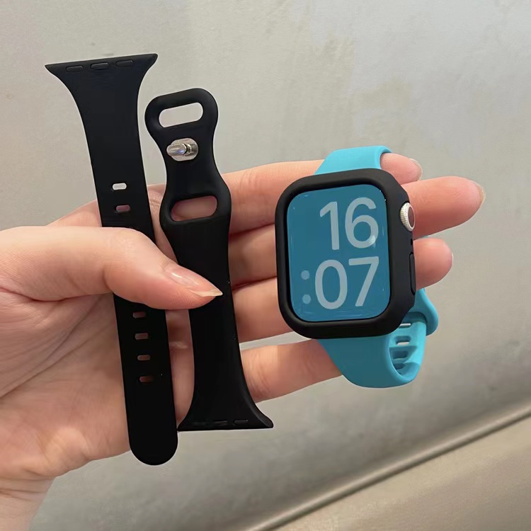 Set 3 Dây Cao Su Mềm Màu Kẹo Cho Đồng Hồ Apple Watch 41 / 45mm 49 Ultra SE 8 7 6 5 i-Watch 38 / 42mm 40mm 44mm 4 3 2 1