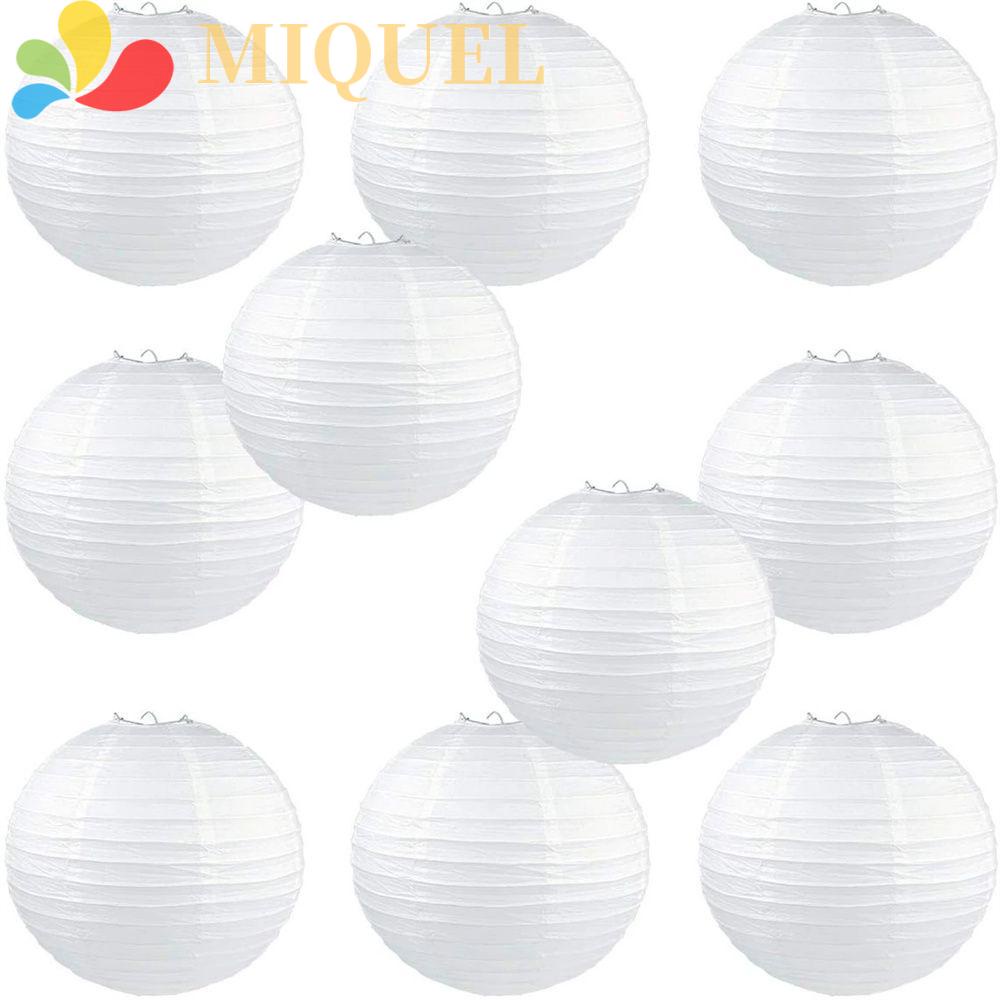 Lồng Đèn Giấy Hình Tròn 10 / 15 / 20 / 25 / 30 / 35 / 40cm Trang Trí Tiệc