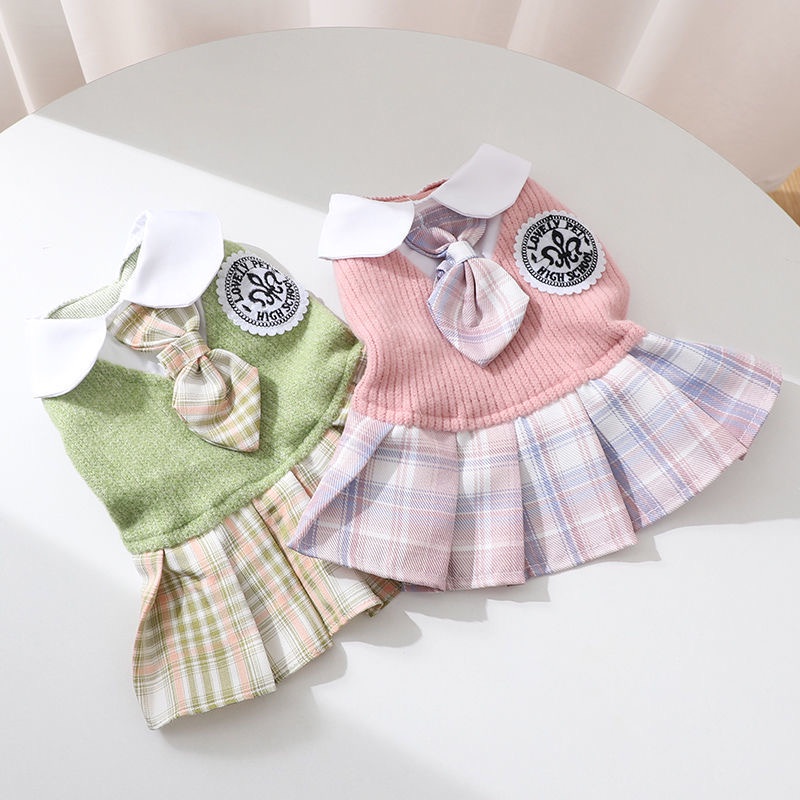 Đầm Dệt Kim Thời Trang Thu Đông Xinh Xắn Cho Thú Cưng