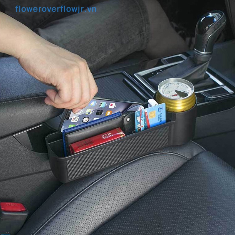 Hộp Đựng Vật Dụng Màu Đen Gắn Khe Hở Ghế Ngồi Xe Hơi