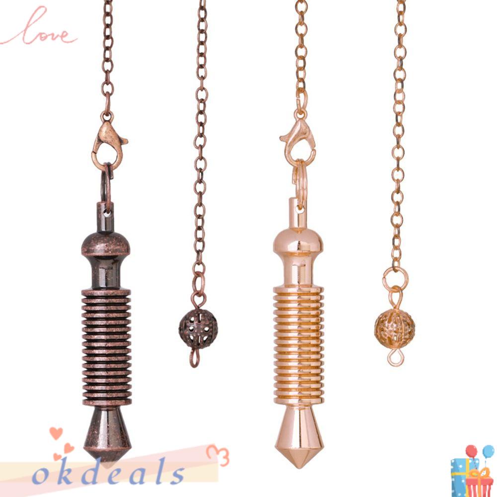 Mặt Dây Chuyền Hình Xoắn Ốc OKDEALS Reiki Pendulum|Chim Bồ Câu Bằng Đồng Kiểu Dáng Cổ Điển