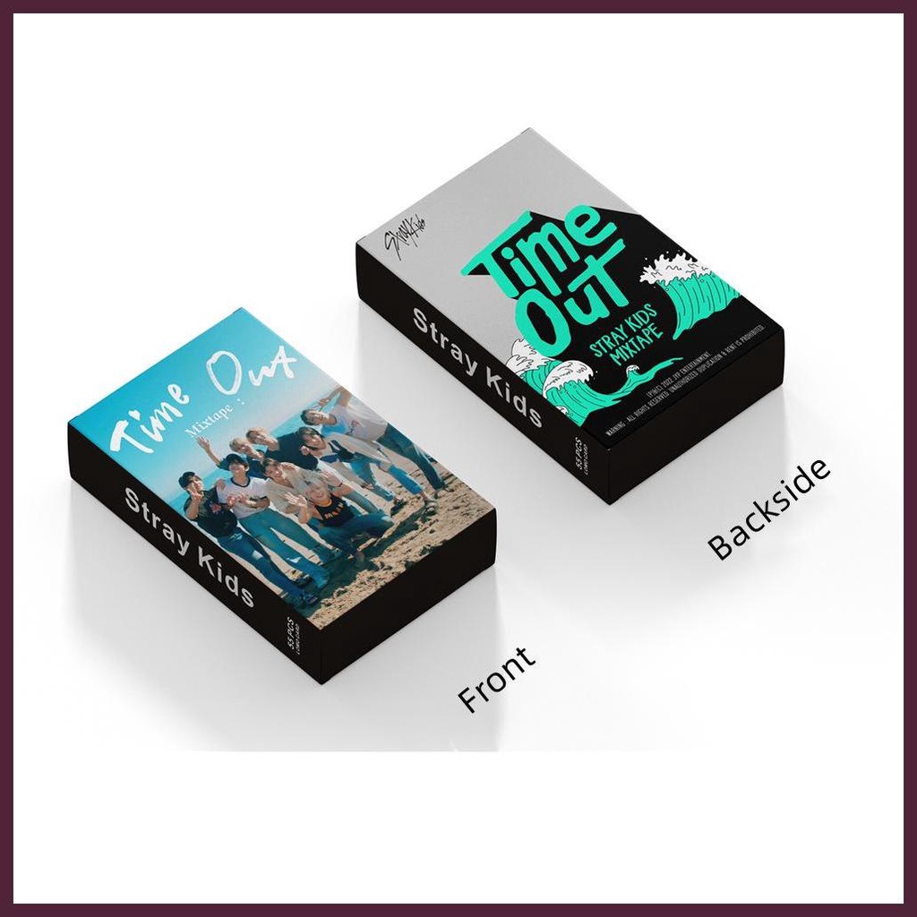 Bộ 55 Thẻ Bài Mini Chống Trầy Xước Chống Áp Lực Hình Ngôi Sao Xinh Xắn