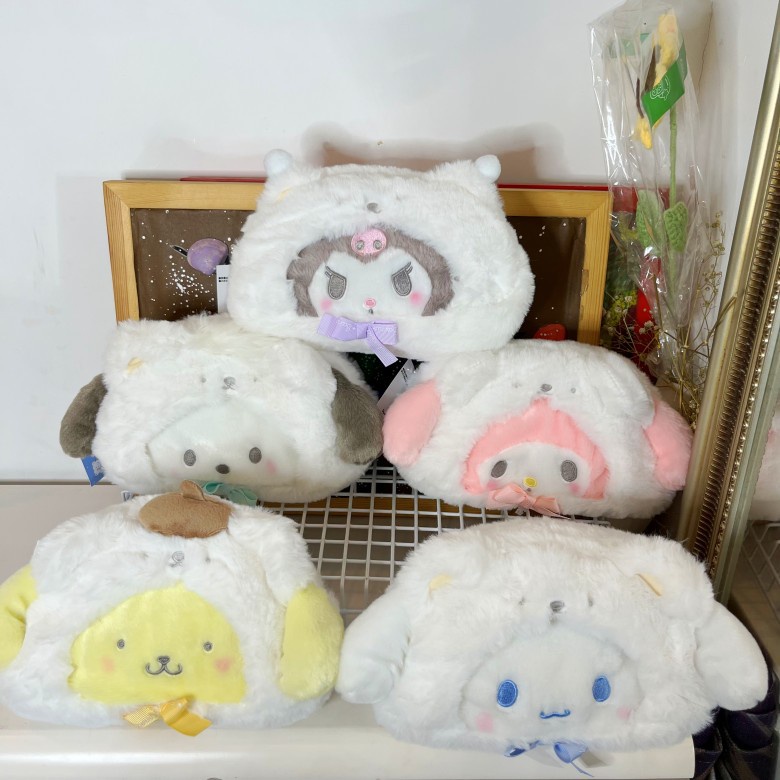 Túi Đựng Bút Cỡ Lớn Họa Tiết Hoạt Hình Kuromi Cinnamorol Melody Nhồi Bông Dễ Thương Cho Học Sinh