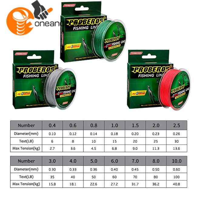1 Cuộn Dây Câu Cá Bện 4 Sợi Chất Lượng Cao 0.4M 100m#-10# Cuộn Dây Pe Bện 6-100lb Siêu Co Giãn Nhiều Màu