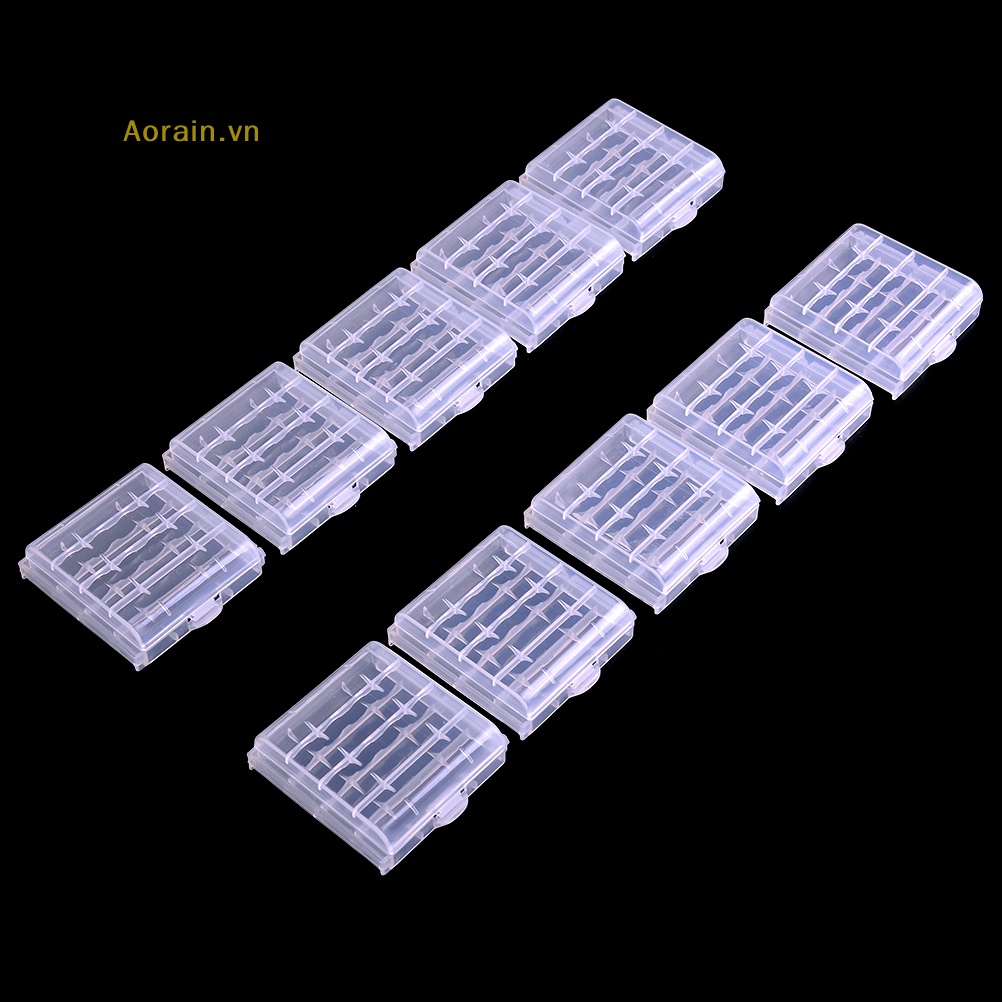 Bộ 10 Hộp Nhựa Đựng Vật Dụng Cho Pin AA AAA