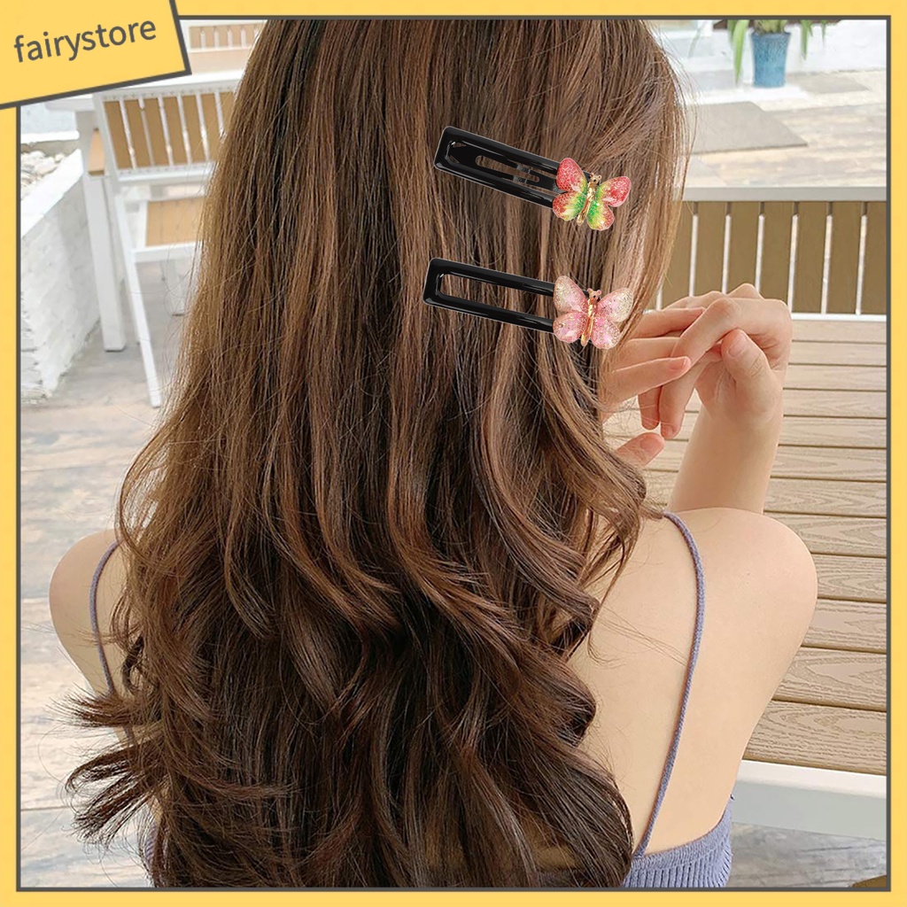 Kẹp Tóc Hình Bướm Màu Đồng Xinh Xắn Cho Nữ