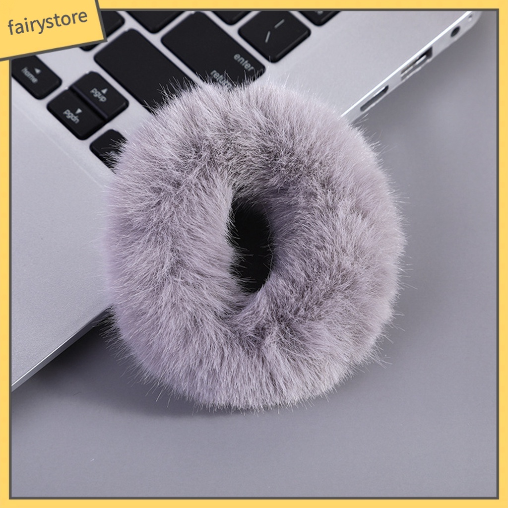 Dây Buộc Tóc Hình Bánh Donut Độ Co Giãn Cao Cho Nữ