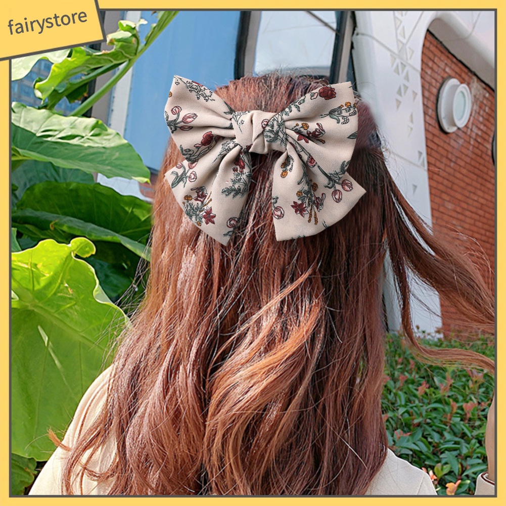 Kẹp TóC HìNh Nơ / Hoa MàU Trơn ThờI Trang Cho Nữ