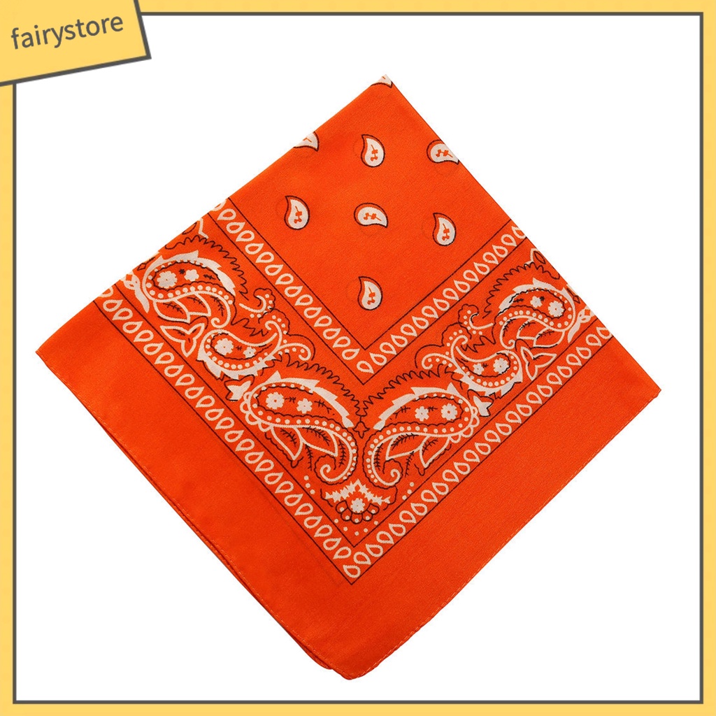 Khăn Trùm Đầu Bandana Hình Vuông In Họa Tiết Đa Năng Phong Cách Hip Hop Dùng Khi Đạp Xe