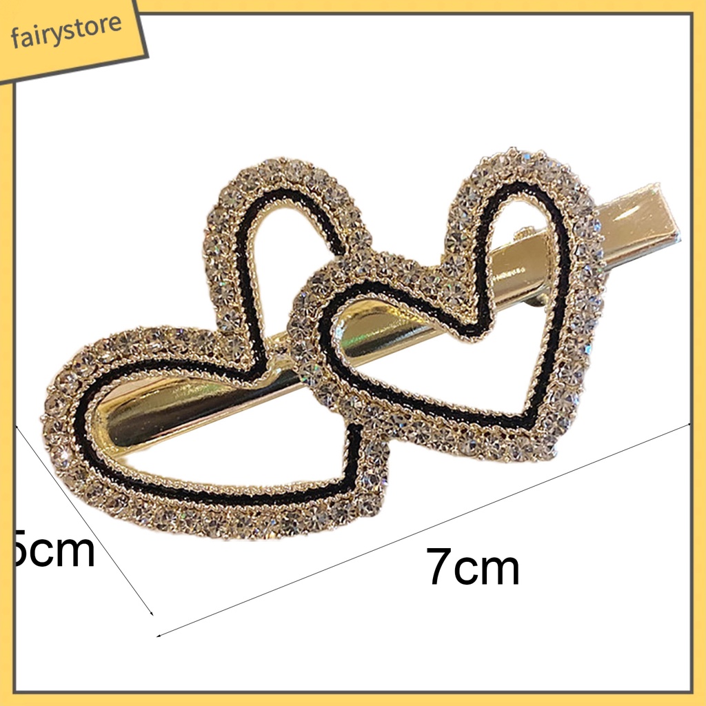 Kẹp Tóc Hình Nơ / Trái Tim Đính Đá / Ngọc Trai Nhân Tạo Thời Trang