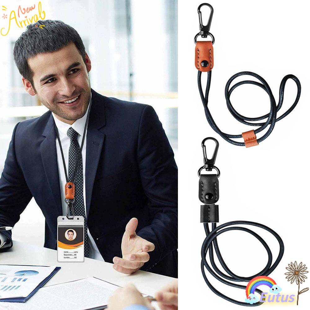 1 Dây Da Bện Móc Chìa Khóa Có Thể Điều Chỉnh Tiện Dụng
