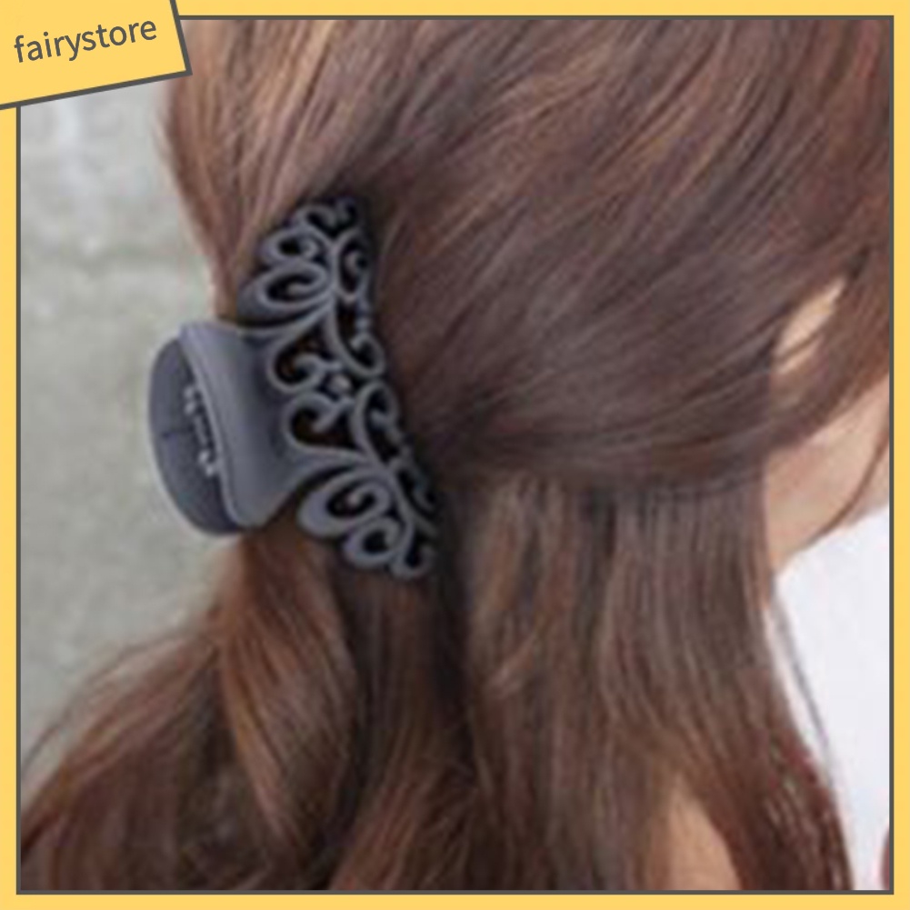 Kẹp Tóc Càng Cua Rỗng Bằng Nhựa Resin Màu Sắc Ngọt Ngào Cho Nữ