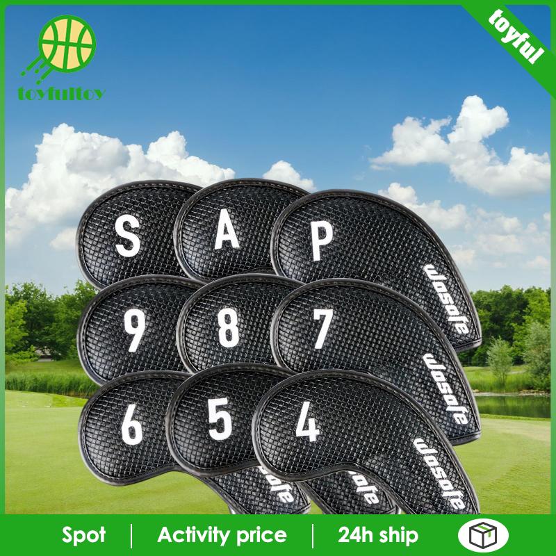 Set 9 Vỏ Bọc Đầu Gậy Đánh Golf Bằng Sắt Chuyên Dụng