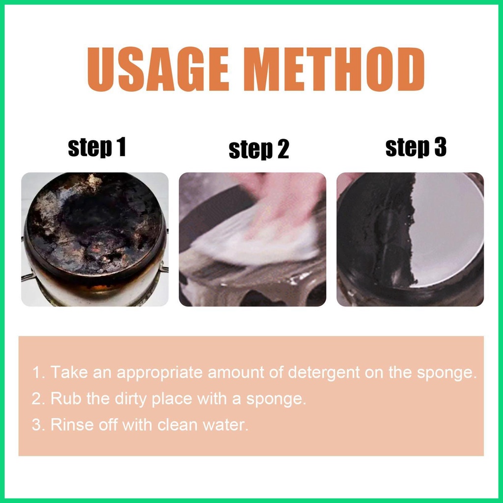 Dụng Cụ Làm Sạch Vết Bẩn Trên Bề Mặt Nhà Bếp Bằng Thép Không Gỉ Đa Năng