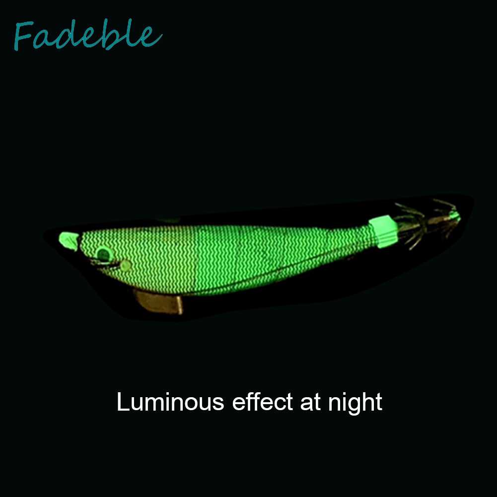 Mồi Câu Cá Giả Hình Tôm Bằng Gỗ Phát Quang Kích Thước 100mm 12g