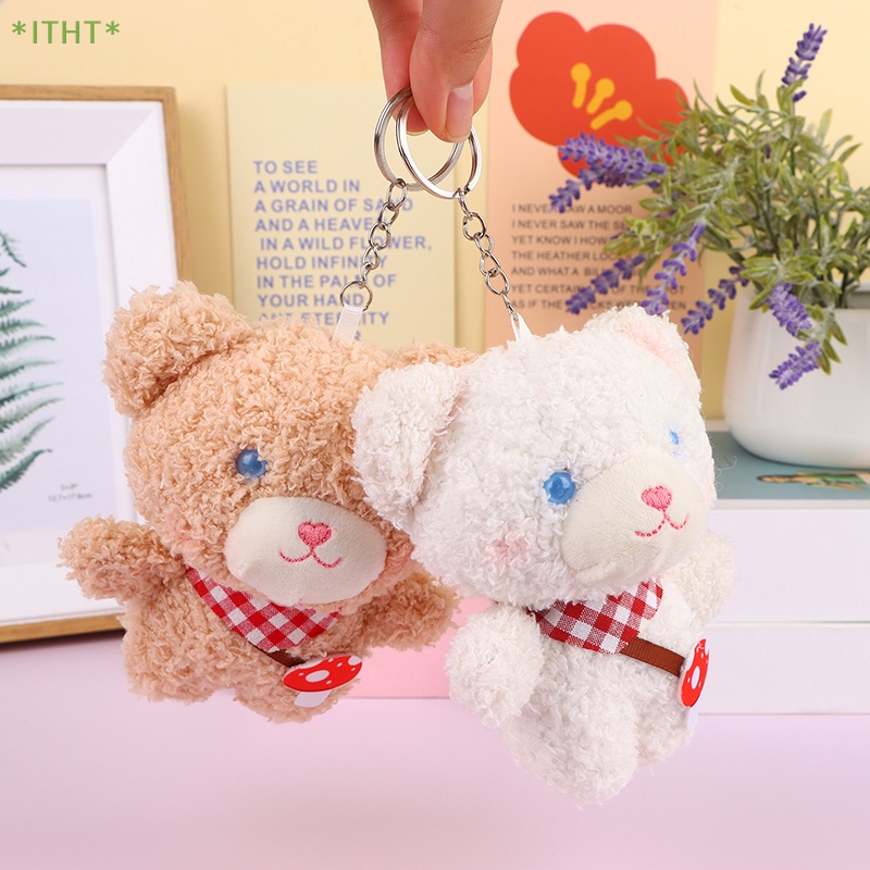 Móc Khóa Hình Gấu Bông / Nấm Dễ Thương Mới