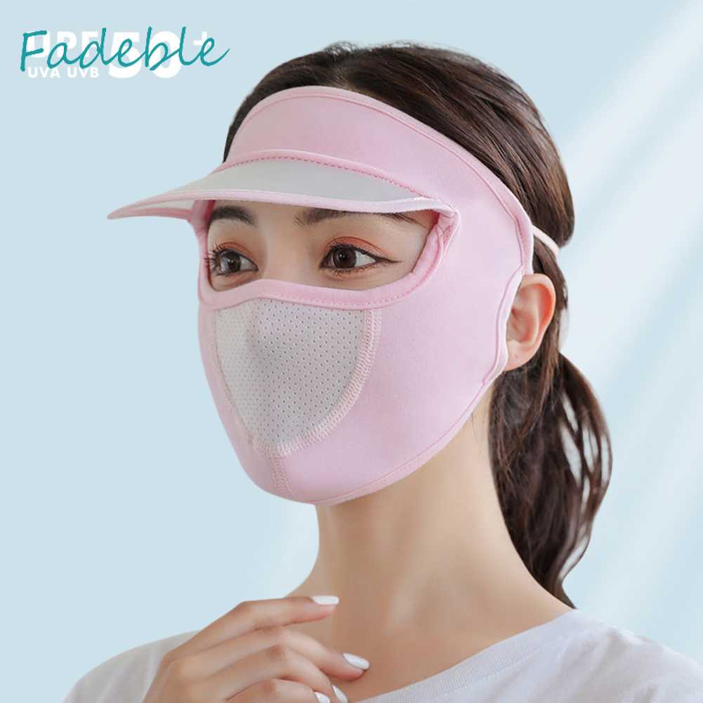 Mũ Chống Nắng Bằng Lụa Mát Thoáng Khí Che Phủ Toàn Diện Tiện Dụng