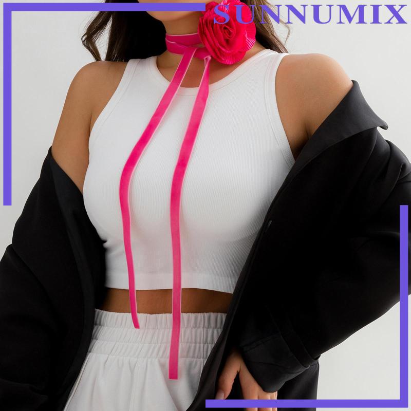 Vòng Cổ Choker Họa Tiết Hoa Thanh Lịch Dành Cho Nữ