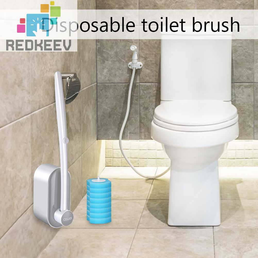 Bàn Chải Vệ Sinh Nhà Tắm Cán Dài Đa Năng Dùng Một Lần Tiện Dụng