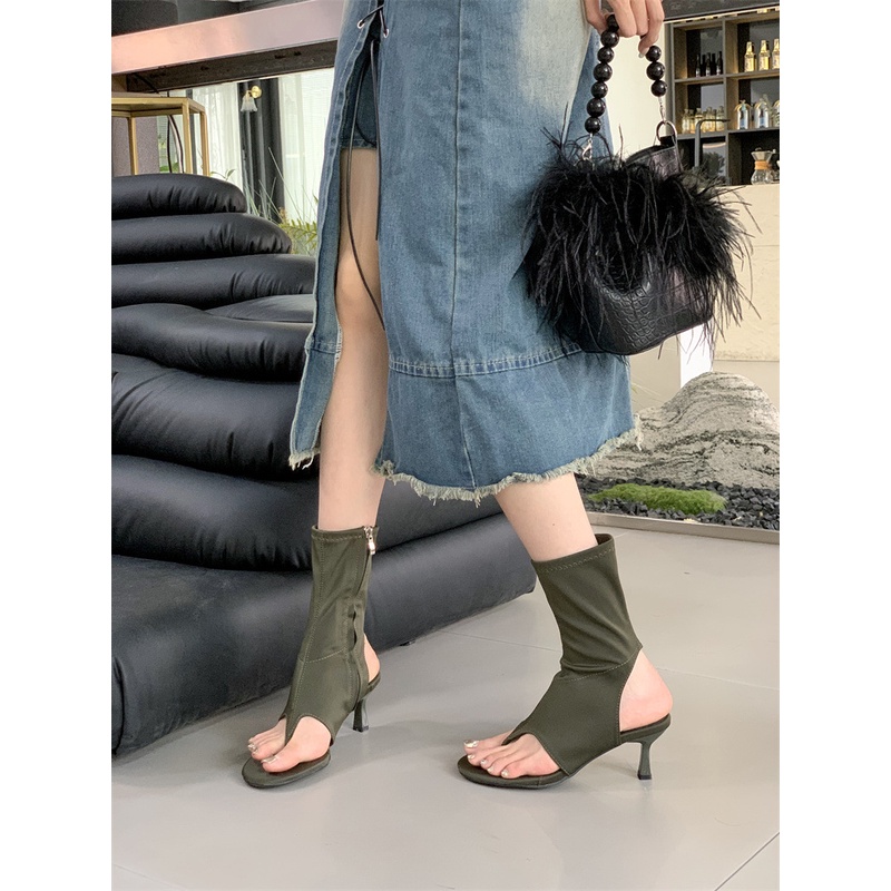 Sandal Cao Gót Hở Ngón Thiết Kế Mới Thời Trang 2023 Dành Cho Nữ