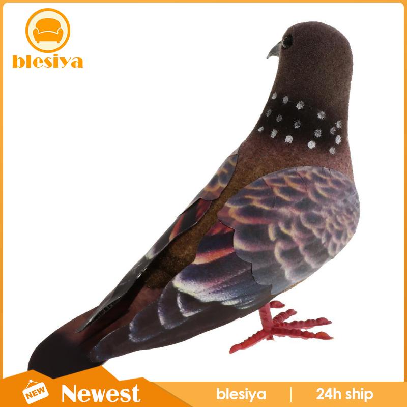 Bộ 2 Chú Chim Bồ Câu Giả Bằng Xốp Dùng Trang Trí Nhà Cửa