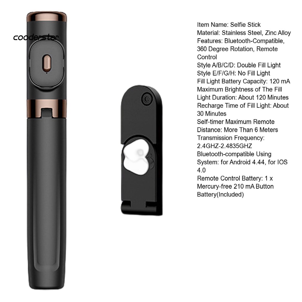 1 Bộ Gậy Tự Sướng Bluetooth Đa Năng Có Thể Tháo Rời