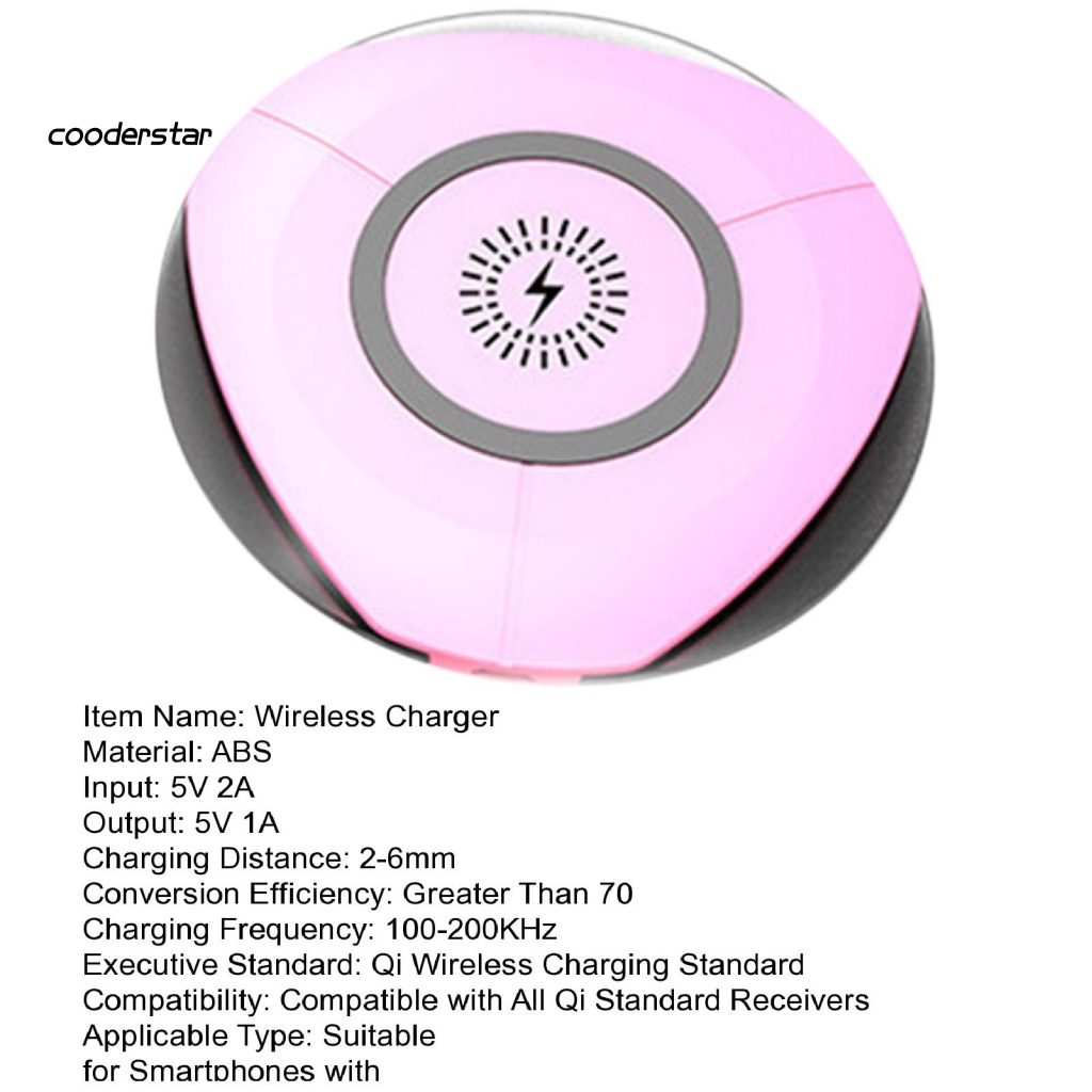 Đế Sạc Điện Thoại Không Dây Hình Tròn Tiện Dụng